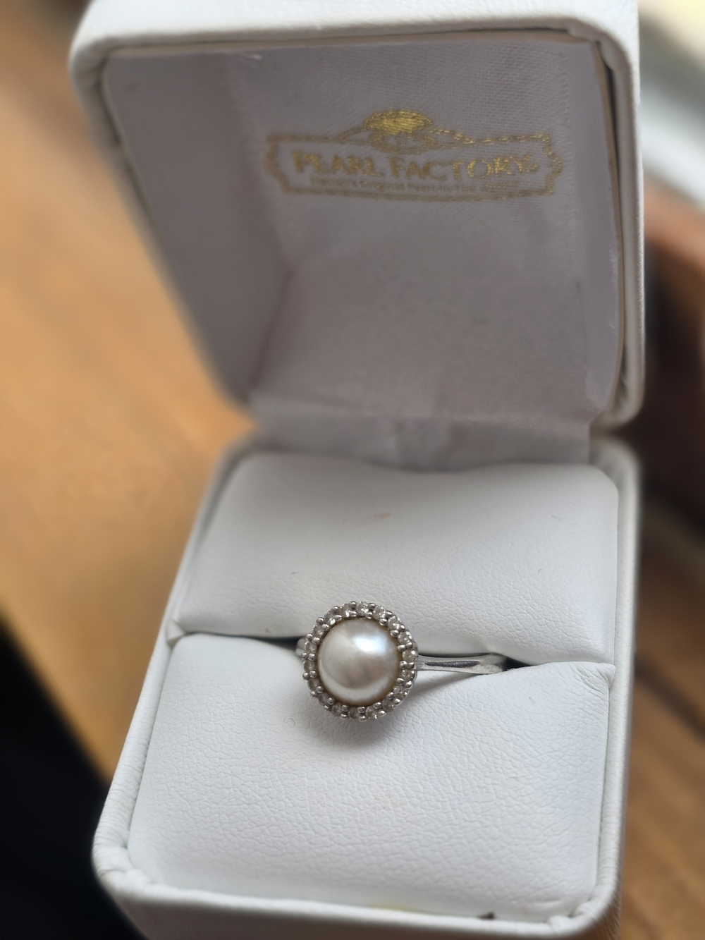 Pearl Factory 14k White Gold Diamond Ring - Picture 3 of 8